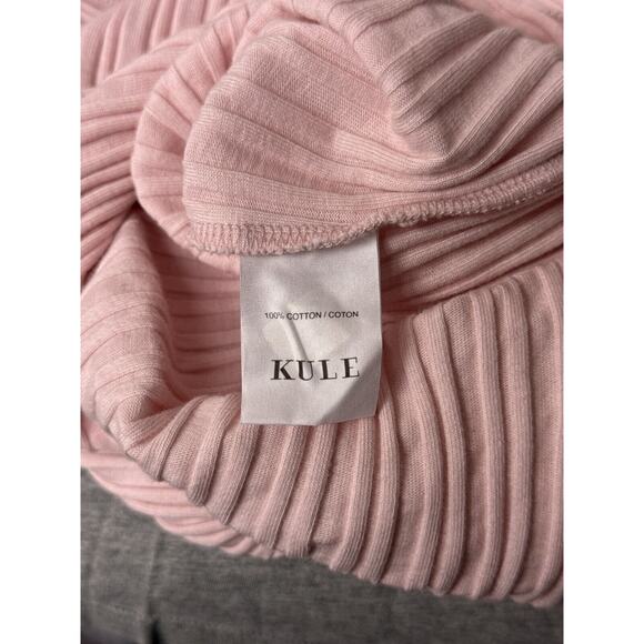 Kule Dress XS Womens Clemence Ribbed Tank Soft Pink Midi - Picture 8 of 8